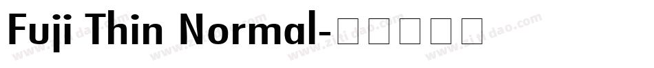 Fuji Thin Normal字体转换